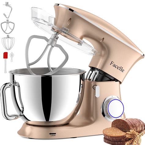 Buy Facelle Stand Mixer, 8.5 Quart Electric Mixer, 1500W 6-Speed Tilt ...