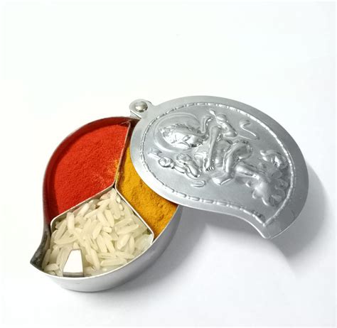 Buy FREDDO-Stainless Steel Chandan Roli Tika Chopda Set/Chawal Akshat ...