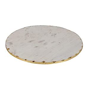 Buy NikkisPride Handmade Marble White Pizza Platter Cheese Platter ...