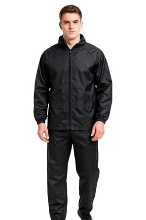 VINSON Men's Waterproof Rain Suit Set – Jacket & Pants | Windproof ...