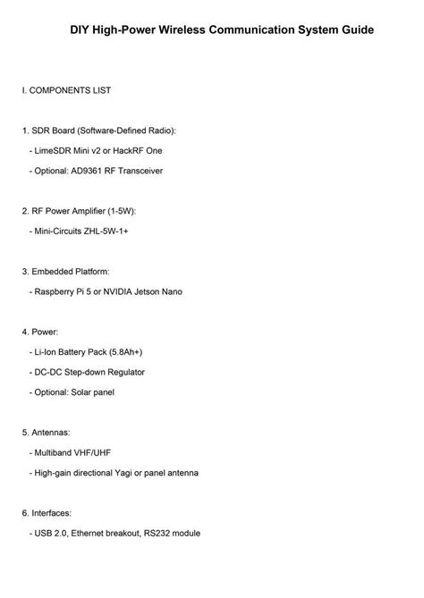 Entry #3 by jadejah9 for High-Power Wireless Communication DIY Guide ...
