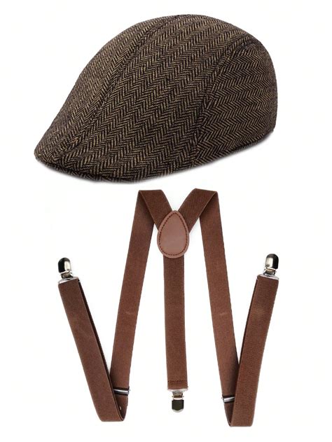 D EXCEED 2 Pcs 1920s Men Gatsby Gangster Costume Accessories Manhattan ...