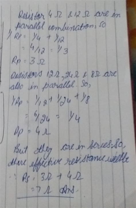 question no-28 calculate the total resistance in the following circuits ...