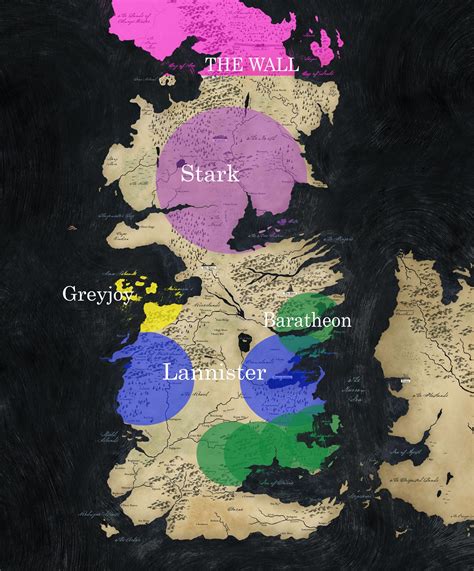 This map shows the real world equivalents of the seven kingdoms – Artofit