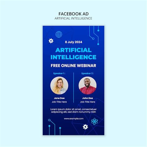 Artificial intelligence template design | Free PSD