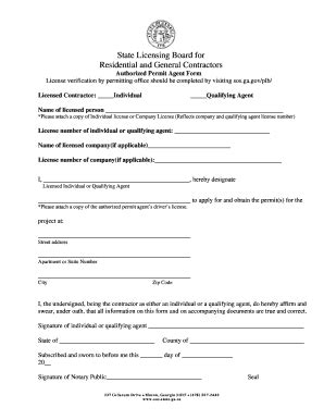 Authorized Permit Agent Form - Columbusga - Fill and Sign Printable ...