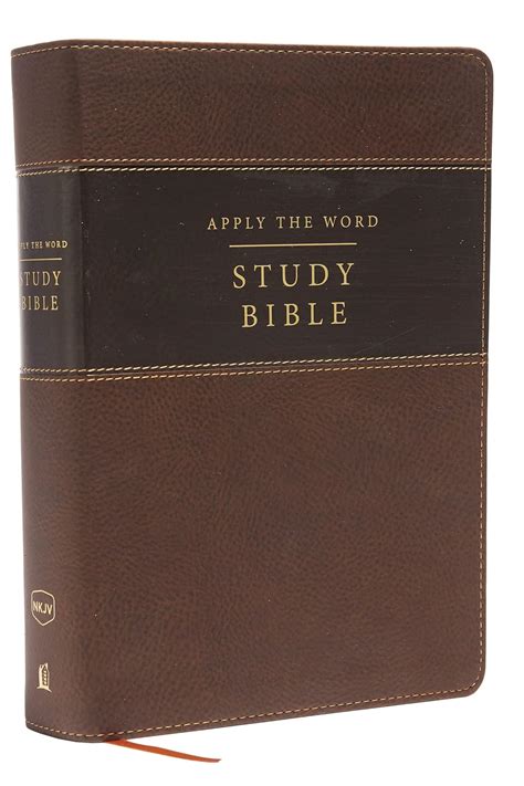 Buy NKJV, Apply the Word Study Bible, Large Print, Imitation Leather ...