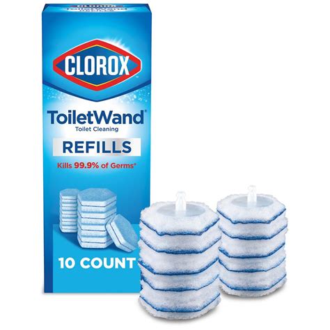 Clorox ToiletWand Toilet Cleaning Refills, Disinfecting Scrubbing Pads ...