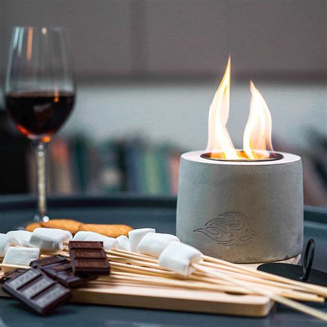 Portable Tabletop Fire Pit Bowl - Table Top Rubbing Alcohol Fireplace ...