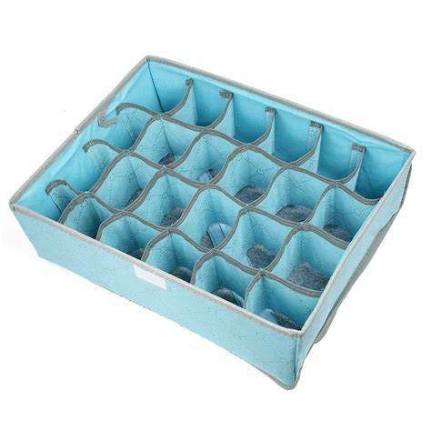 Livsmart 24 Compartment Cell Foldable Storage Box Organizer for Tie ...