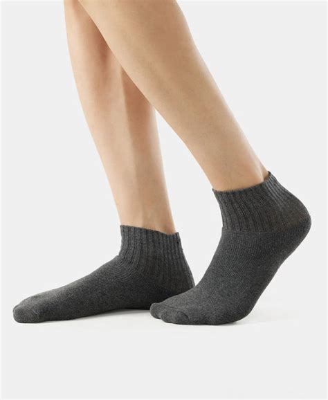 Buy Compact Cotton Terry Ankle Length Socks With StayFresh Treatment ...