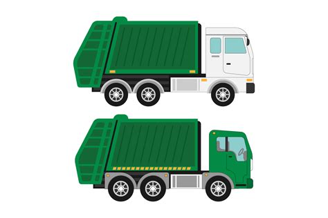Garbage Truck Illustration Graphic by curutdesign · Creative Fabrica