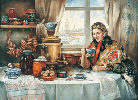 Чаепитие в живописи: Кустодиев, Коровин, Грабарь, Перов .... Обсуждение ...