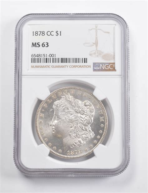 MS63 1878-CC Morgan Silver Dollar NGC | Property Room