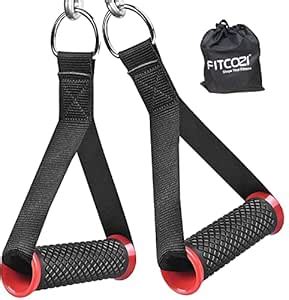 Fitcozi Gym Exercise Handles, Replacement Handle Attachments for Cable ...