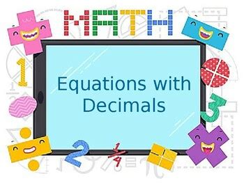 Image result for Solving Equations Containing Decimals