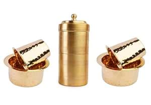 Thangam Brass Filter Coffee Maker, South Indian Drip Sytle Decoction ...