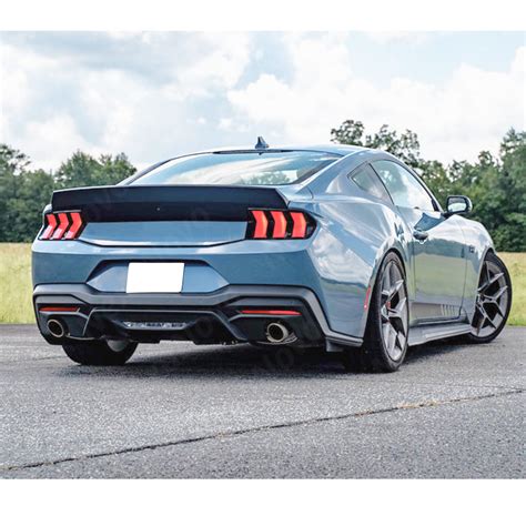 For Ford Mustang S650 (2024-2025) Rear Trunk Lip Spoiler Wing Ducktail Spoiler Black NexaNovo