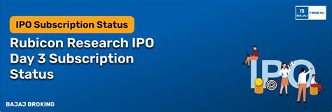 Rubicon Research IPO Day 3 Subscription Status