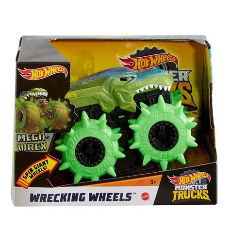 Buy Hot Wheels Monster Trucks 1: 43 Wrecking Wheels - Mega Wrex Online ...