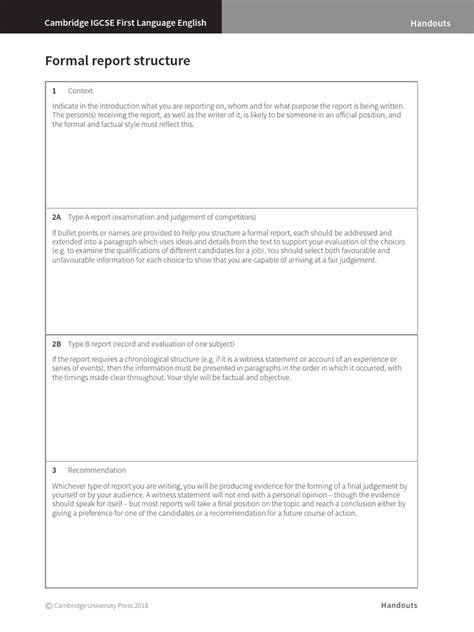 Image result for Basic Report Structure