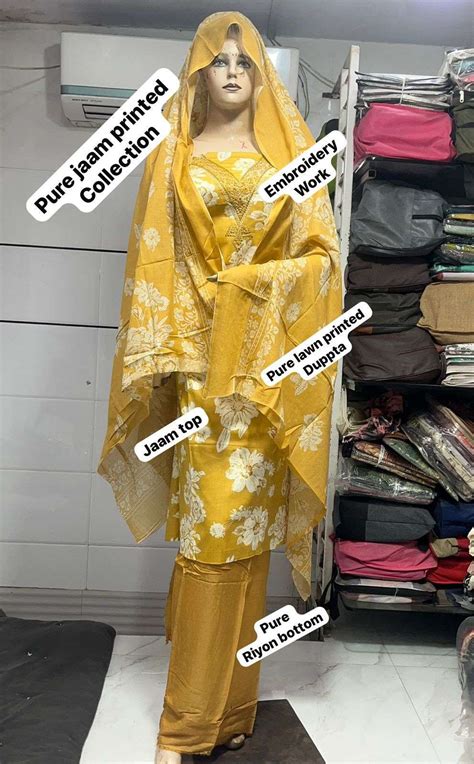 PREMIUM COLLECTION D NO 2184 JAM COTTON FANCY WORK SUITS AT BEST ONLINE ...