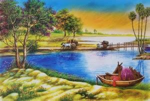 Beautiful poster | Gloss Lamination Printing |Scenery (River, Water ...