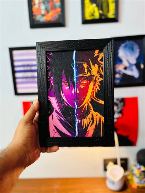 Naruto & Sasuke || Naruto || Glittery Frames – GeekyGallery