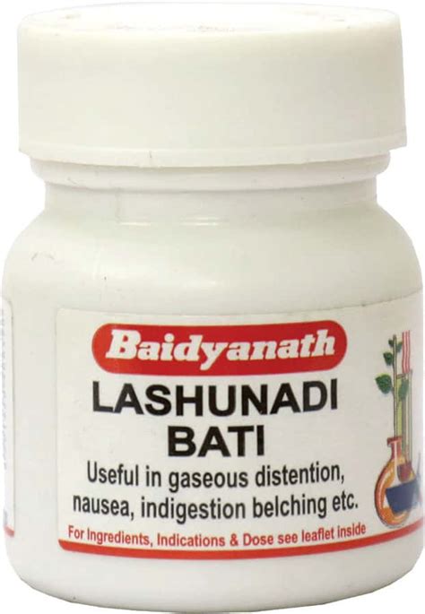 Buy BAIDYANATH NAGPUR LASHUNADI BATI 80 TABLETS (PACK OF 2) DIGESTIVE ...