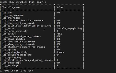 MySQL Log 的图像结果