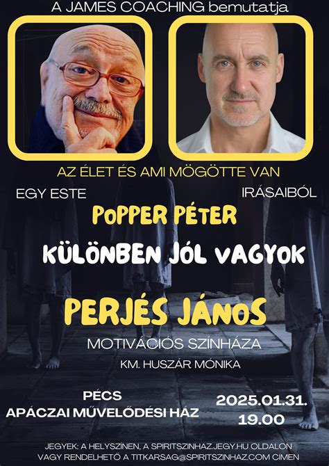 Különben jól vagyok - egy este POPPER PÉTER írásaiból / Perjés János ...