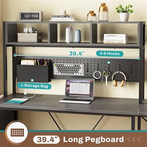 SEDETA L Shaped Gaming Desk with Hutch, 57.5” India | Ubuy