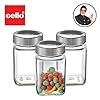Buy CELLO Qube Fresh Glass Storage Jar with See Through Lid Set of 3 ...