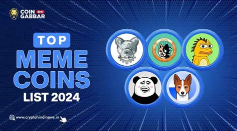Top Memecoin List, 2024 के Top Choices Meme Projects