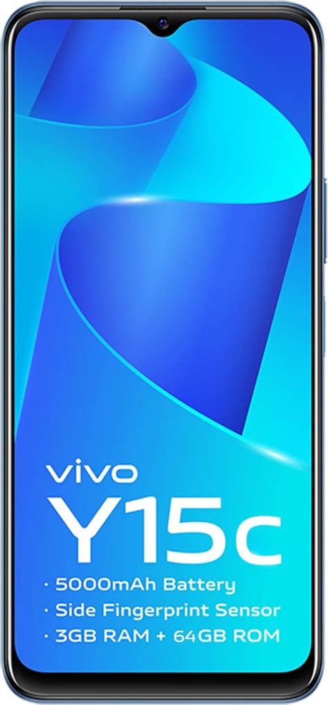 Vivo Y15C (Mystic Blue, 3GB RAM, 64GB Storage) with No Cost EMI ...