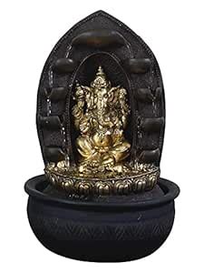 Ancient Polyresin Golden BrownTable Top Ganesha Idol Indoor 5 Designer ...