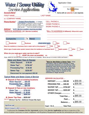 Fillable Online Service Application Service Application Fax Email Print ...