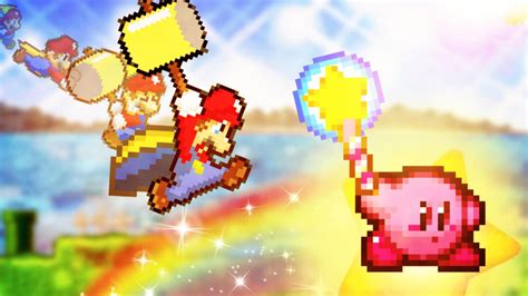 Mario vs Kirby Sprite Art by D2thag23 on DeviantArt