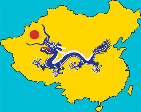 Pixilart - Qing Dynasty Map Flag by Emperor-Frog