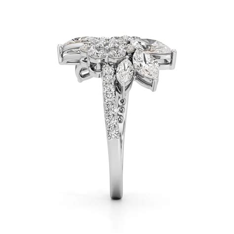 Floral Cluster Diamond Ring – WAHE