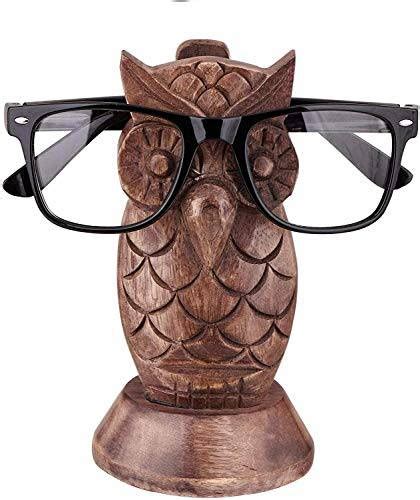 Spectacle Holder Wooden Eyeglass Sunglasses Stand - Owl | Table Decor ...