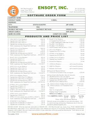 Fillable Online To download PDF file of current price list and order ...