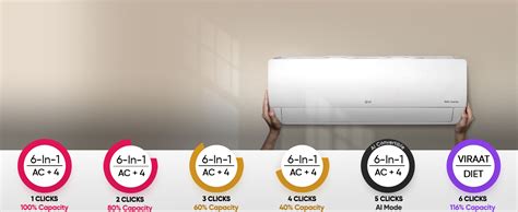 LG 1.5 Ton 3 Star DUAL Inverter Split AC (Copper, AI Convertible 6-in-1 ...