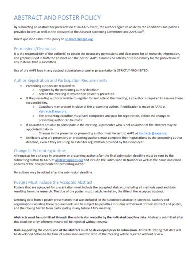 Poster Abstract Examples 的图像结果