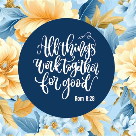 All Things Work Together For Good - Christian Fridge Magnets | Wannabe