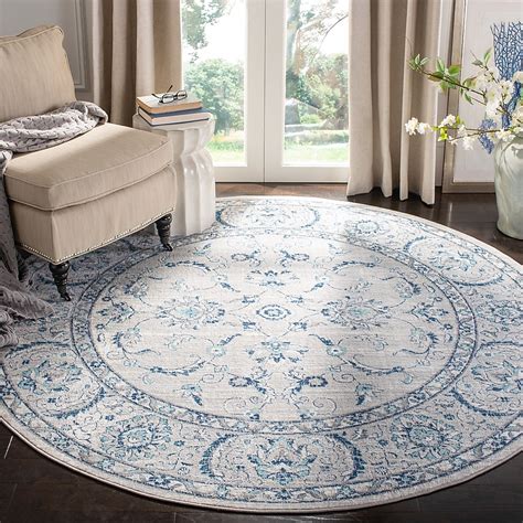 Safavieh Brentwood Shelley 9 x 9 (ft) Loomed Polypropylene Light Gray ...