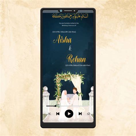 Shop Muslim Video Wedding Invitation Online – Kalash Cards