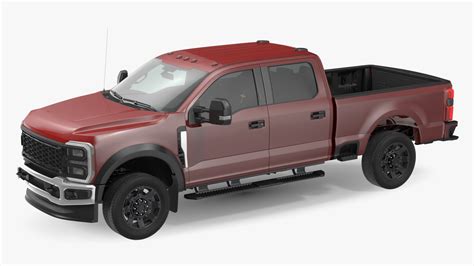 Red Heavy Duty Pickup Truck 3D | 3D Molier International