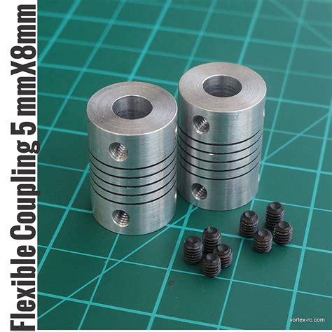 Aluminium Flexible Coupling Coupler Helical Shaft Couplings 5mm*8mm ...