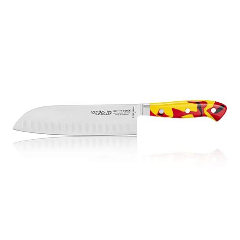 Coltello Santoku serie Premier Plus GO FOR GOLD, taglio smerlato, 18 cm ...